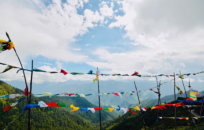 fluttering-prayer-flags