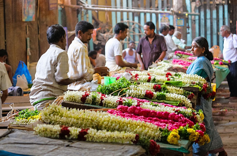 garlands of jasmine